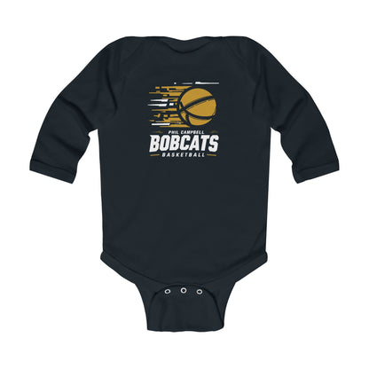 Long Sleeve Baby Bodysuit \ Phil Campbell Bobcats Basketball \ PCBBK2