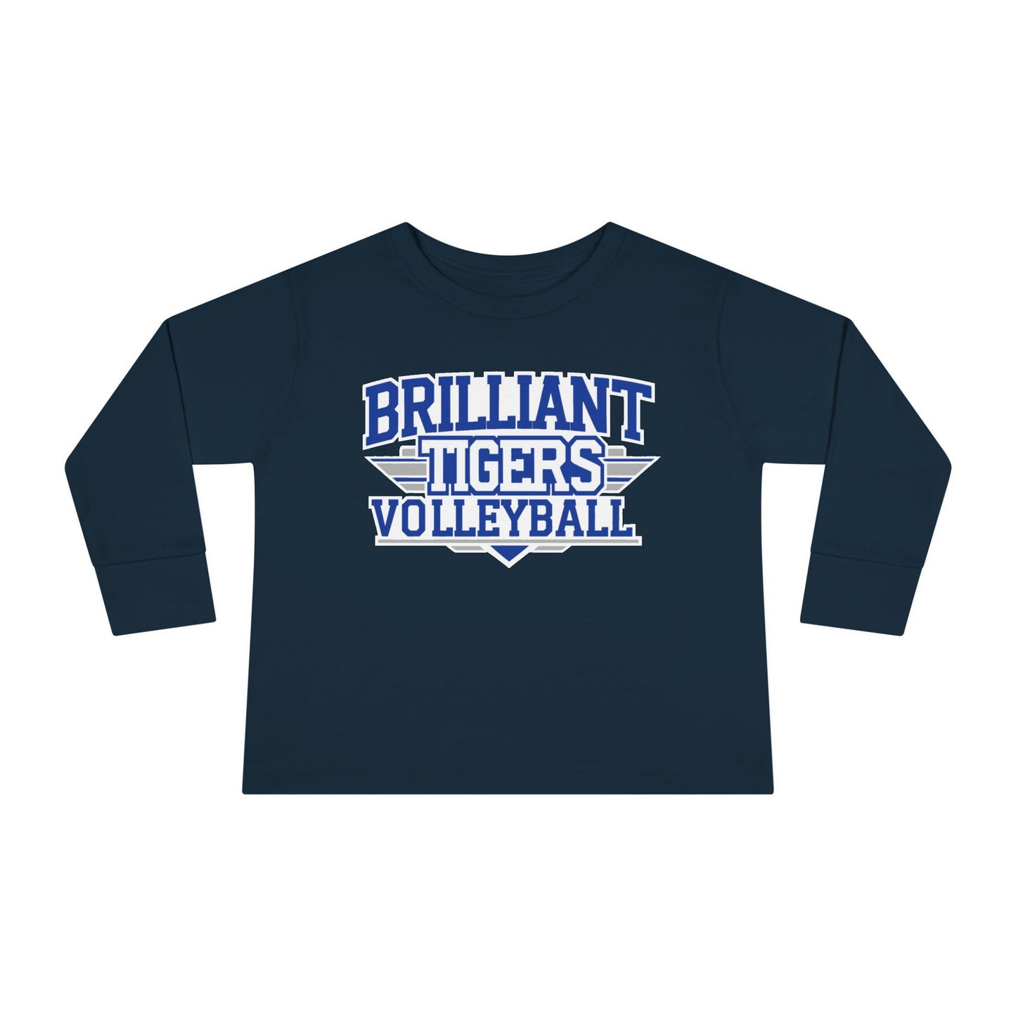 Toddler Long Sleeve Tee \ Brilliant Tigers Volleyball \ BTV2