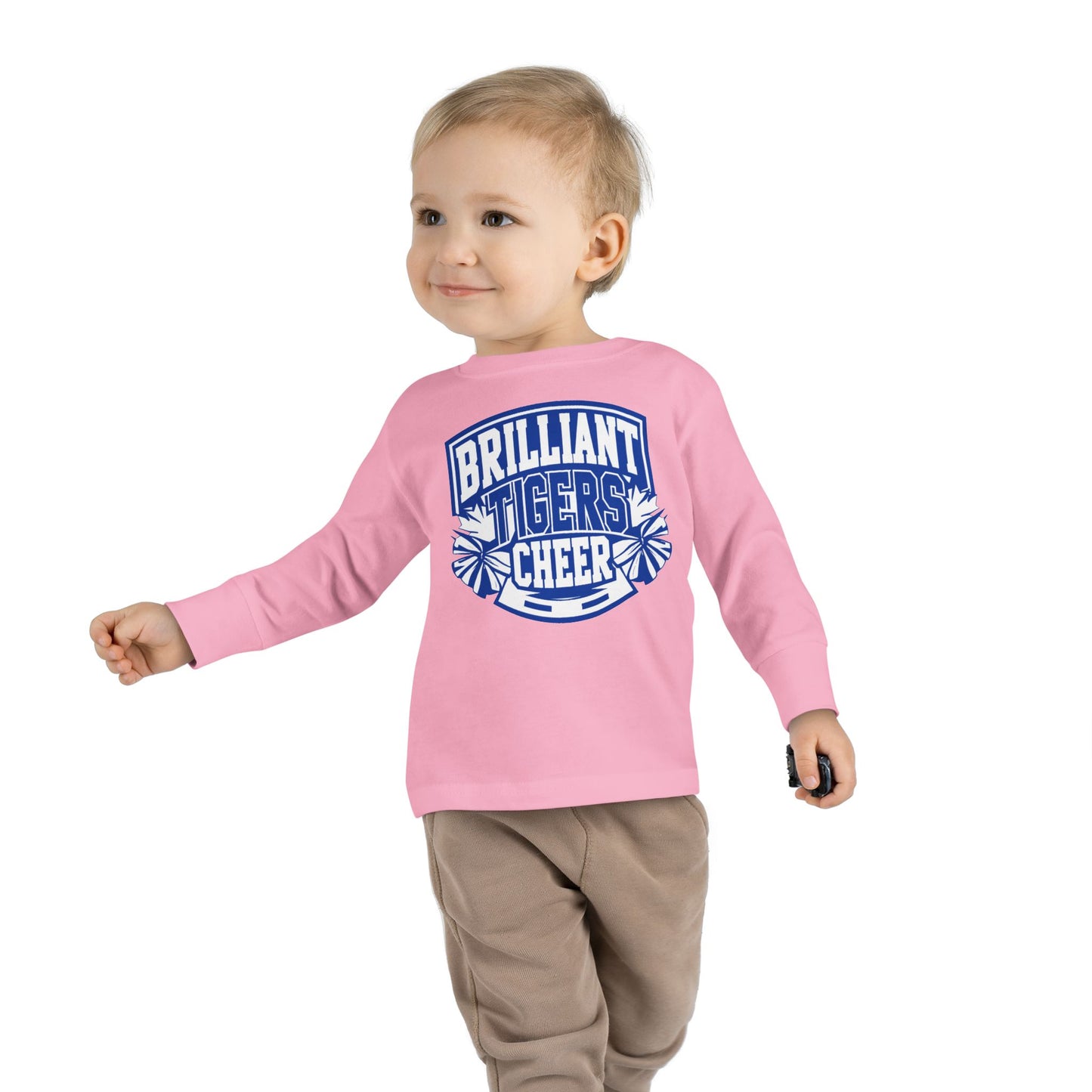 Toddler Long Sleeve Tee \ Brilliant Tigers Cheer \ BTC1