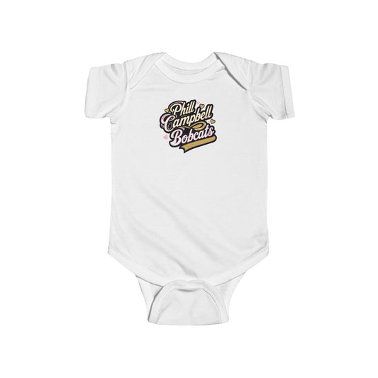 Short Sleeve Baby Bodysuit \ Phill Campbell Bobcats \ PCBG1