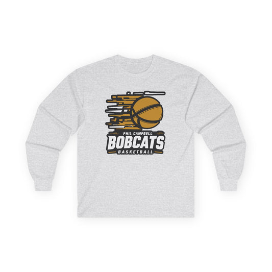 Adult Long Sleeve Tee \ Phil Campbell Bobcats Basketball \ PCBBK2
