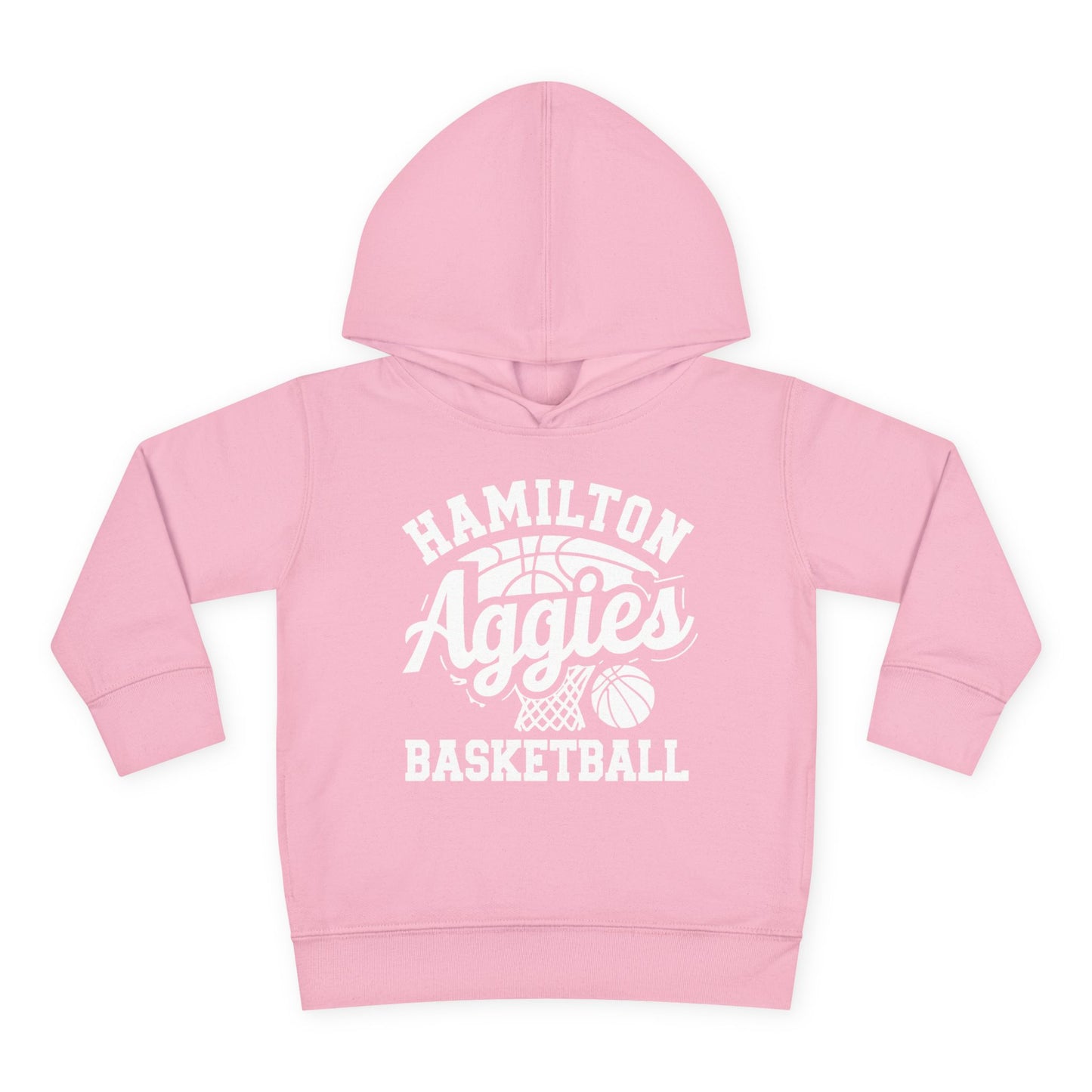 Toddler Hoodie Sweatshirt \ Hamilton Aggies Basketball \ HABBG1