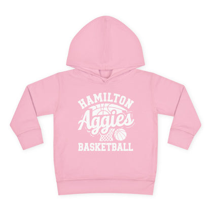Toddler Hoodie Sweatshirt \ Hamilton Aggies Basketball \ HABBG1