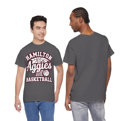 Adult Tee \ Hamilton Aggies Basketball \ HABKG1
