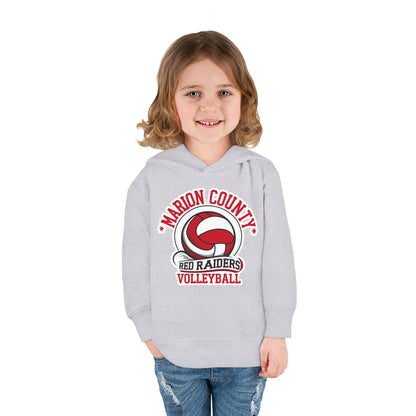 Toddler Hoodie Sweatshirt \ Marion County Red Raiders Volleyball \ MCV1
