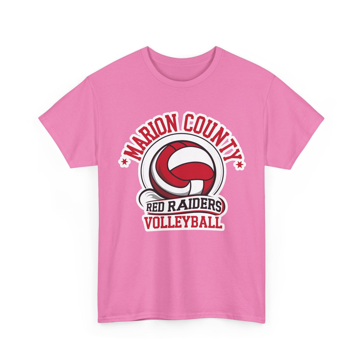 Adult Tee \ Marion County Red Raiders Volleyball \ MCV1
