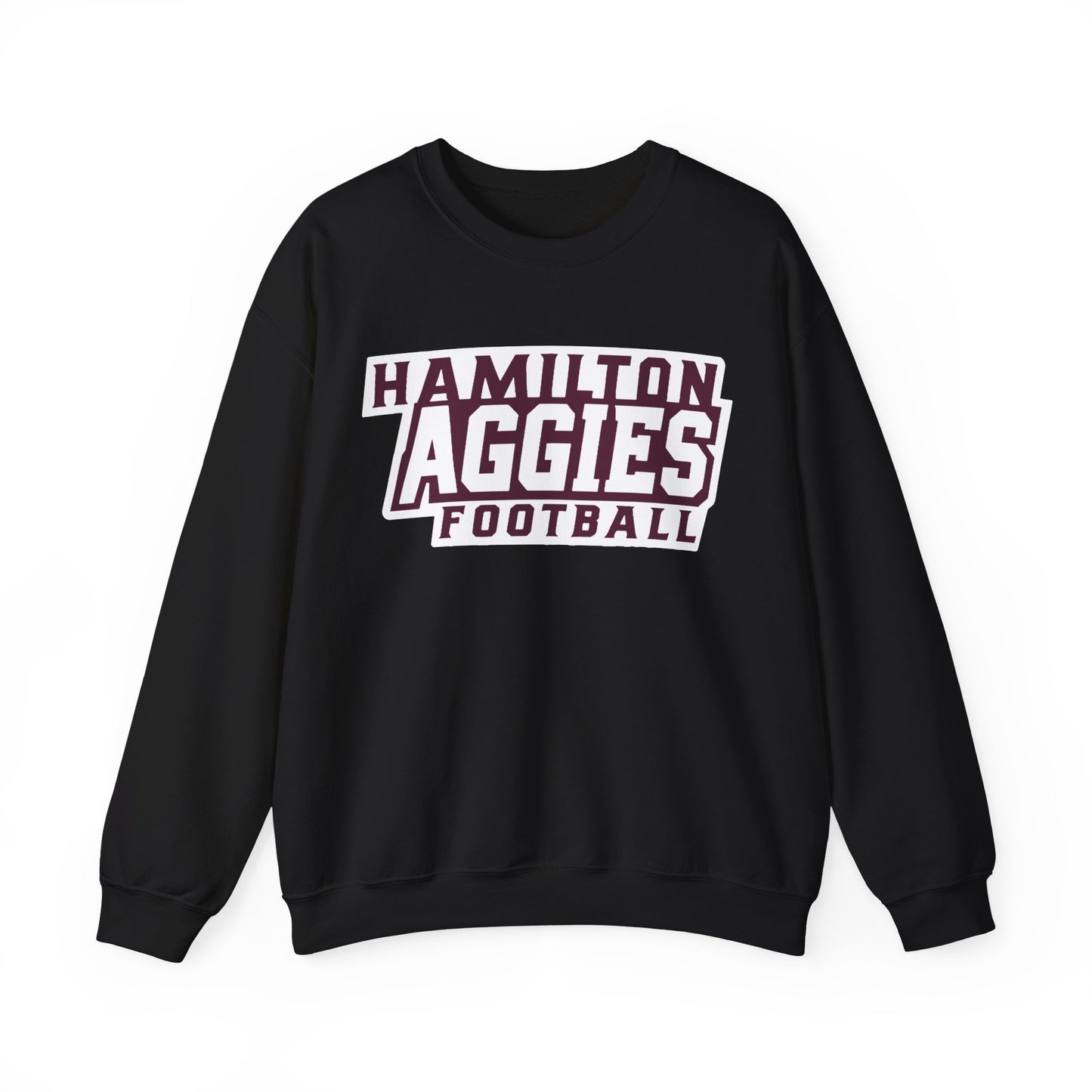 Adult Crewneck Sweatshirt \ Hamilton Aggies Football \ HAF1