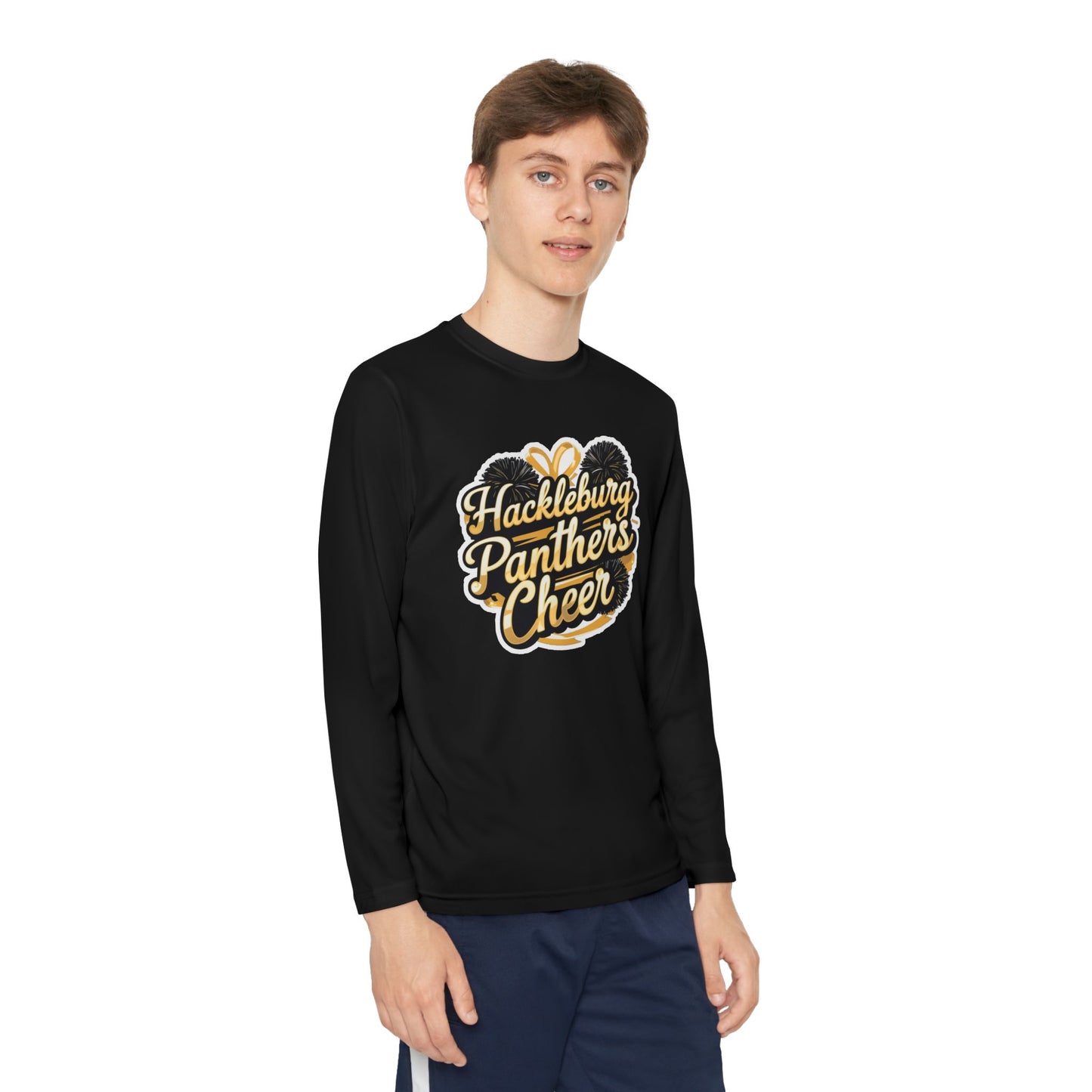 Youth Long Sleeve Tee \ Hackleburg Panthers Cheer \ HPC2