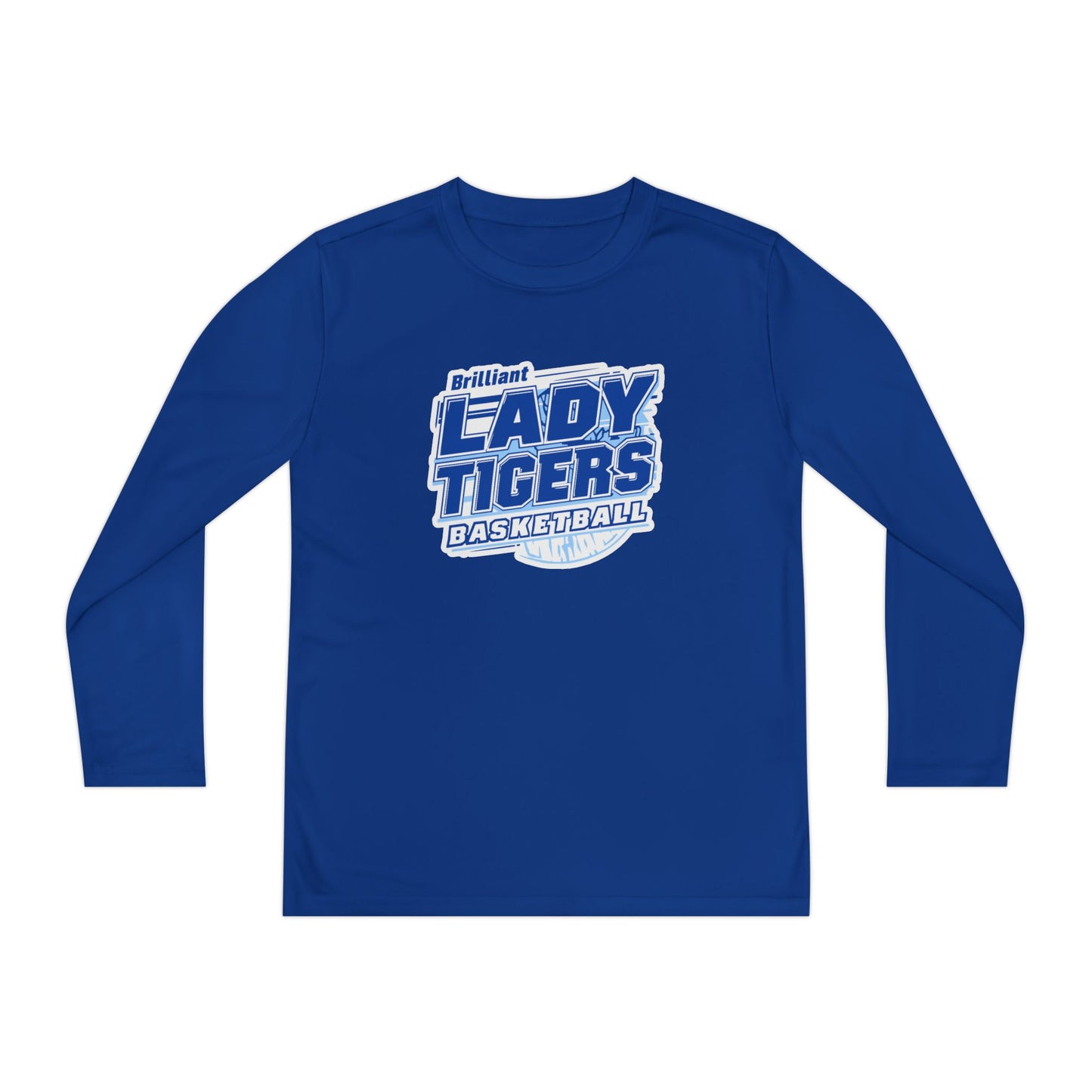 Youth Long Sleeve Tee \ Brilliant Tigers Basketball \ BTBKG2