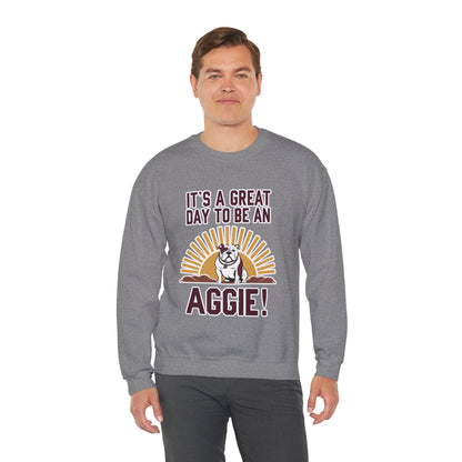 Adult Crewneck Sweatshirt \ It's a Great Day to be a Aggie! \ GDA4