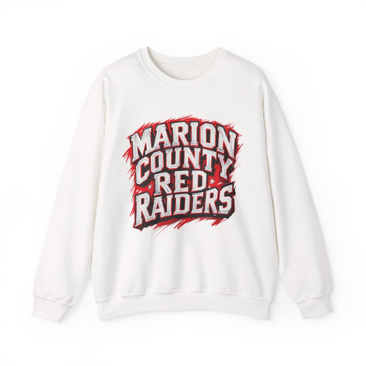Adult Crewneck Sweatshirt \ Marion County Red Raiders \ MC1