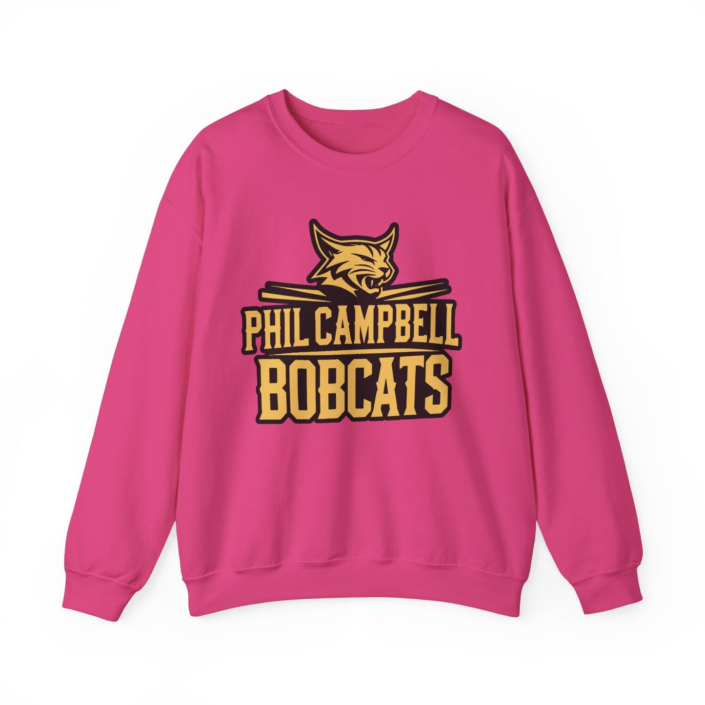 Adult Crewneck Sweatshirt \ Phil Campbell Bobcats \ PCB2