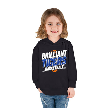 Toddler Hoodie Sweatshirt \ Brilliant Tigers Basketball \ BTBK1