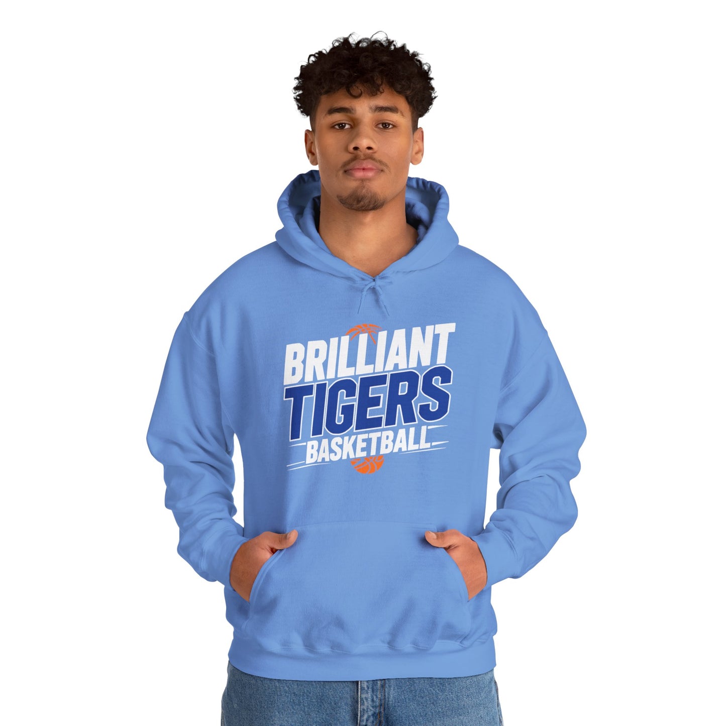 Adult Hoodie Sweatshirt \ Brilliant Tigers Basketball \ BTBK1