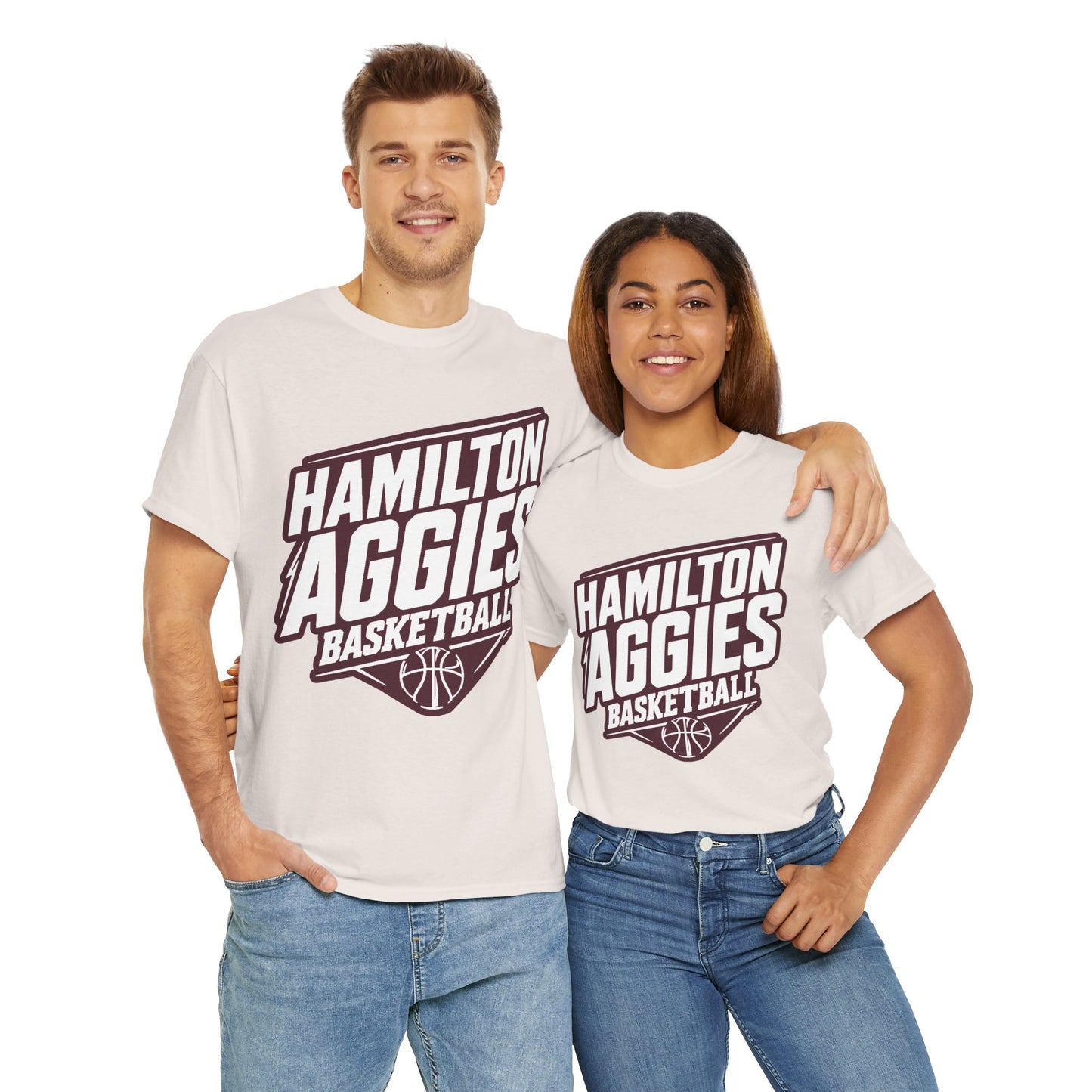 Adult Tee \ Hamilton Aggies Basketball \ HABB2