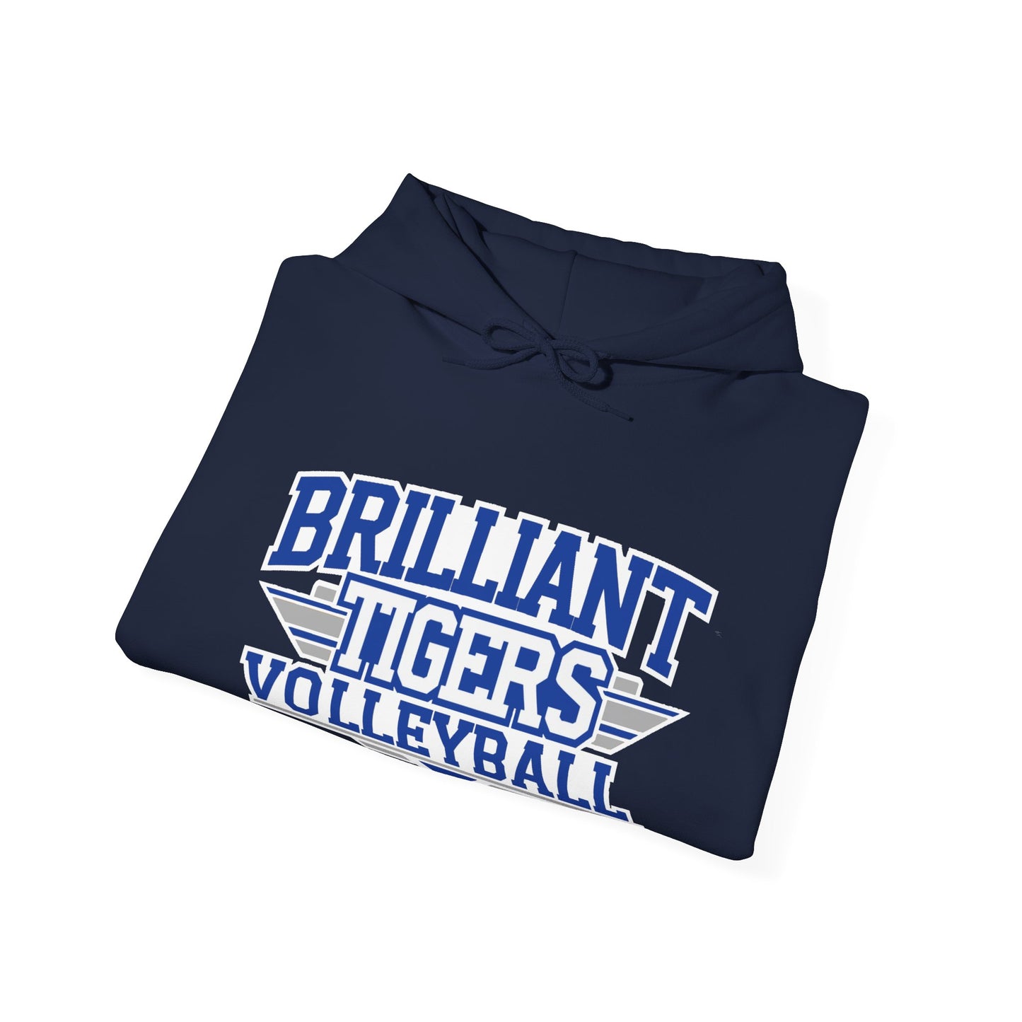 Adult Hoodie Sweatshirt \ Brilliant Tigers Volleyball \ BTV2