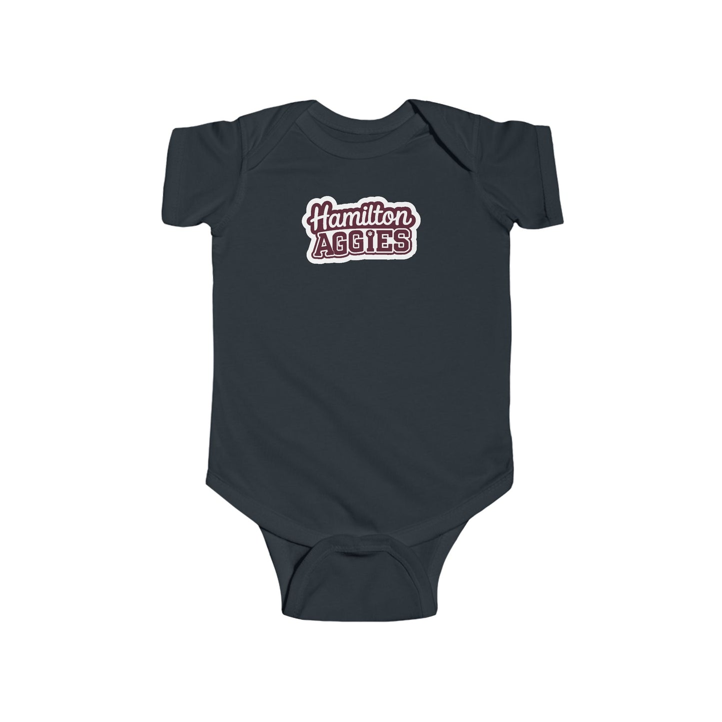 Short Sleeve Baby Bodysuit \ Hamilton Aggies \ HAG2