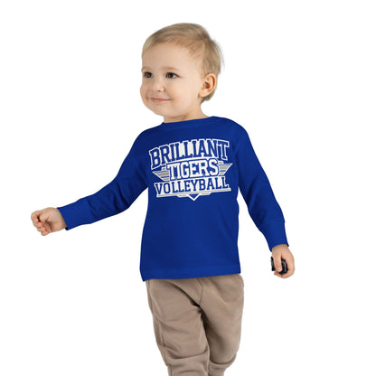 Toddler Long Sleeve Tee \ Brilliant Tigers Volleyball \ BTV2