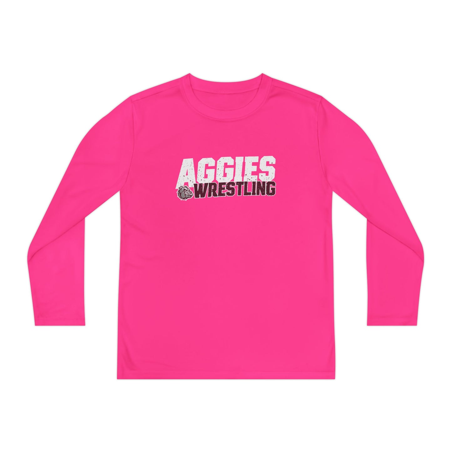 Youth Long Sleeve Tee \ Hamilton Aggies Wrestling \ HAW3