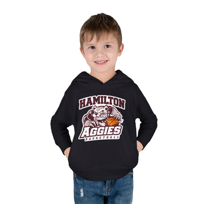 Toddler Hoodie Sweatshirt \ Hamilton Aggies Basketball \ HABB1