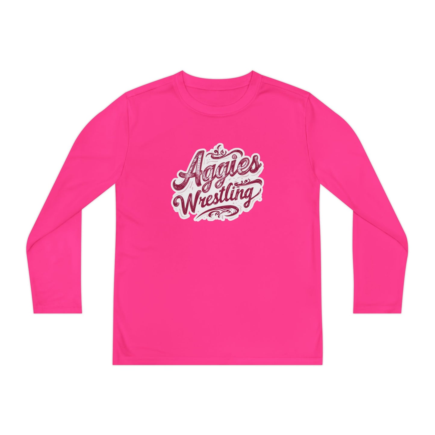 Youth Long Sleeve Tee \ Hamilton Aggies Wrestling \ HAWG2