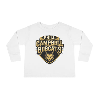 Toddler Long Sleeve Tee \ Phill Campbell Bobcats \ PCB1