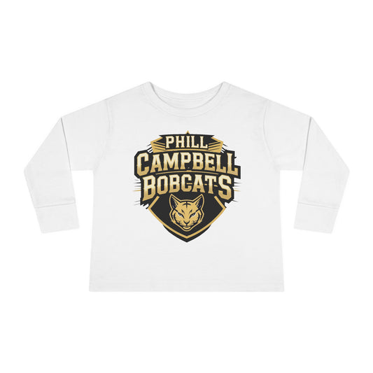 Toddler Long Sleeve Tee \ Phill Campbell Bobcats \ PCB1
