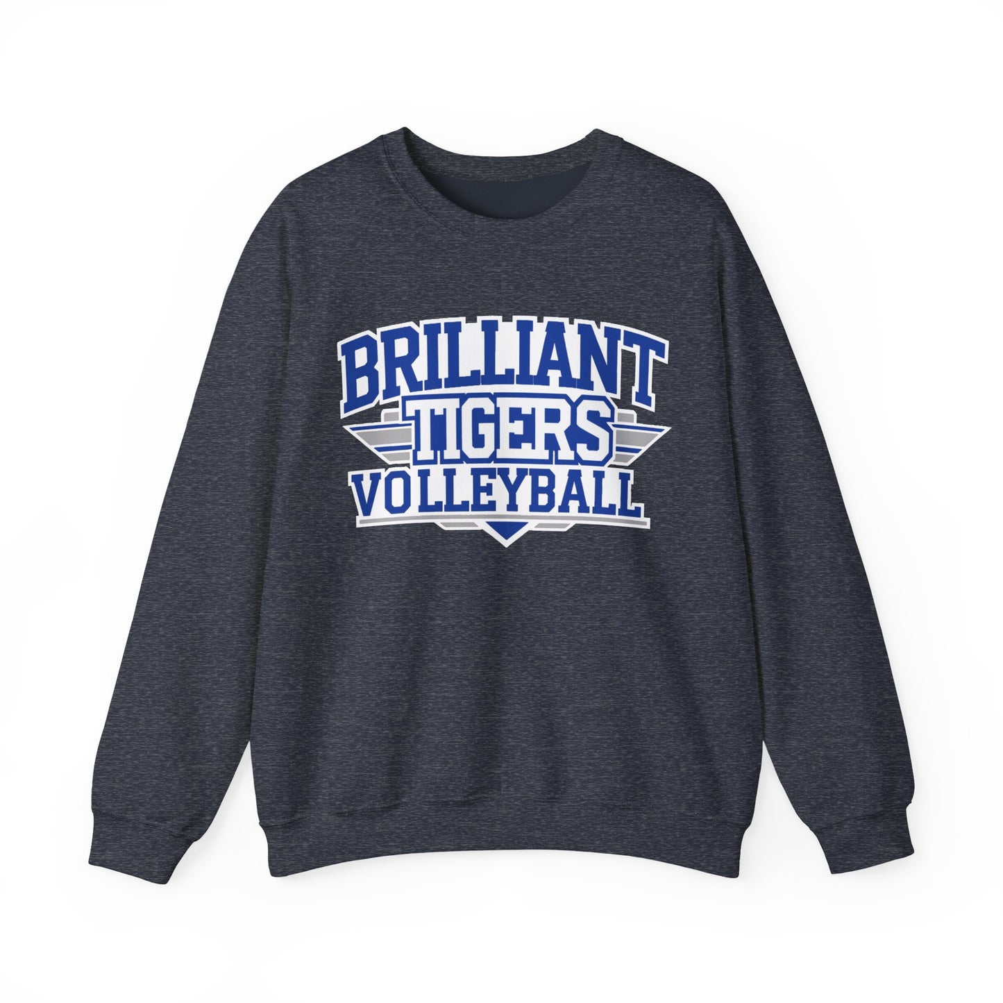Adult Crewneck Sweatshirt \ Brilliant Tigers Volleyball \ BTV2