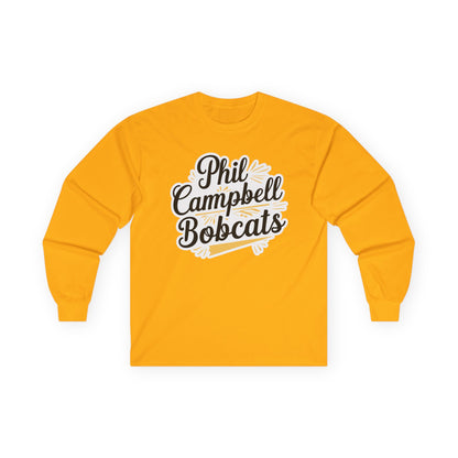 Adult Long Sleeve Tee \ Phil Campbell Bobcats \ PCBG2