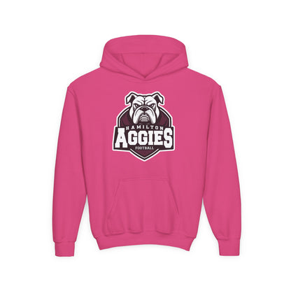 Youth Hoodie Sweatshirt \ Hamilton Aggies Football \ HAF2