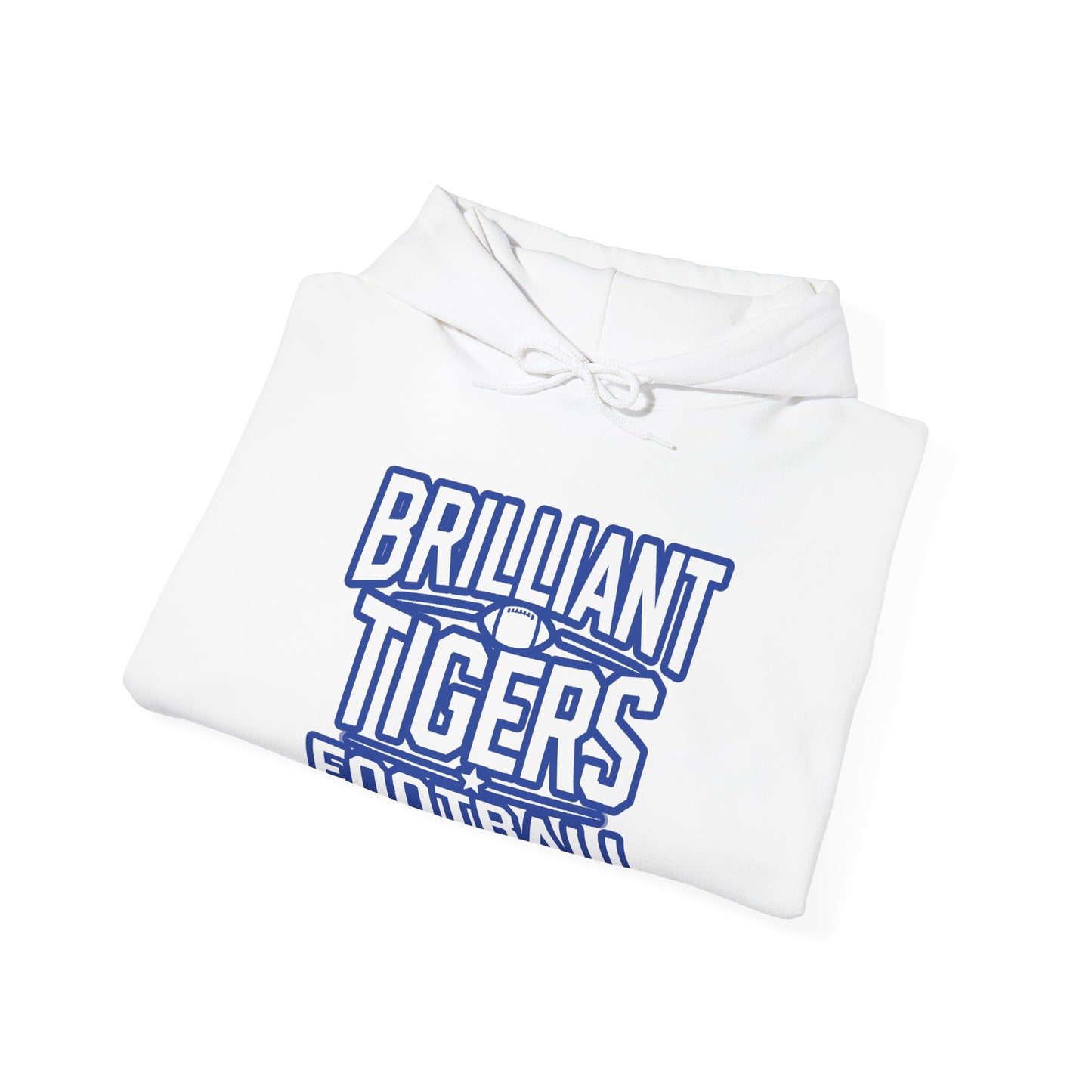 Adult Hoodie Sweatshirt \ Brilliant Tigers Football \ BTF1