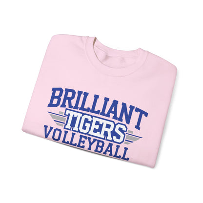 Adult Crewneck Sweatshirt \ Brilliant Tigers Volleyball \ BTV2