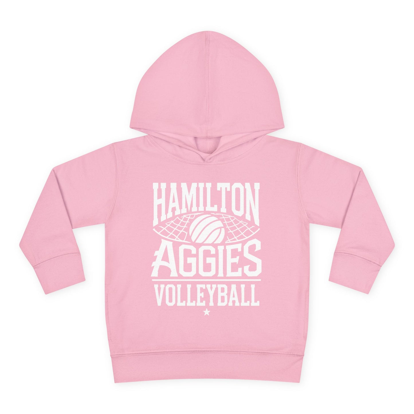 Toddler Hoodie Sweatshirt \ Hamilton Aggies Volleyball \ HAV2
