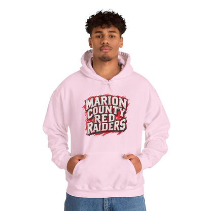 Adult Hoodie Sweatshirt \ Marion County Red Raiders \ MC1