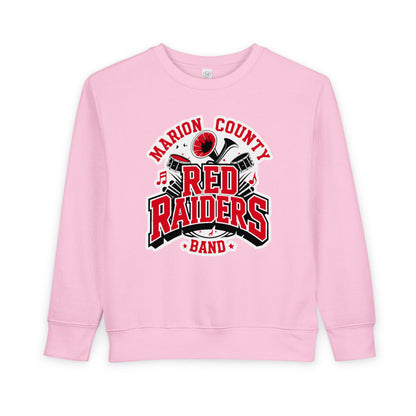 Toddler Crewneck Sweatshirt \ Marion County Red Raiders Band \ MCB2