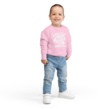Toddler Crewneck Sweatshirt \ Hamilton Aggies Basketball \ HABBG1