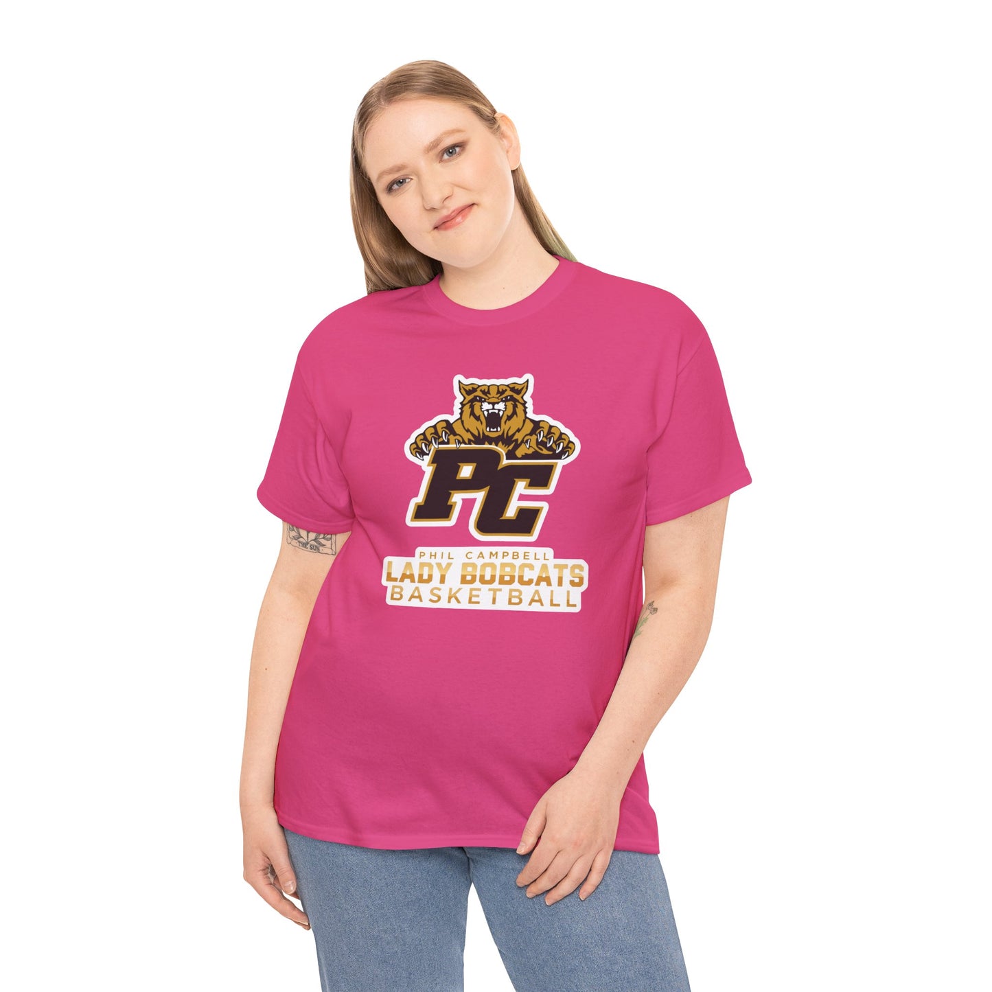 Adult Tee \ Phil Campbell Bobcats Basketball \ PCBBKG1