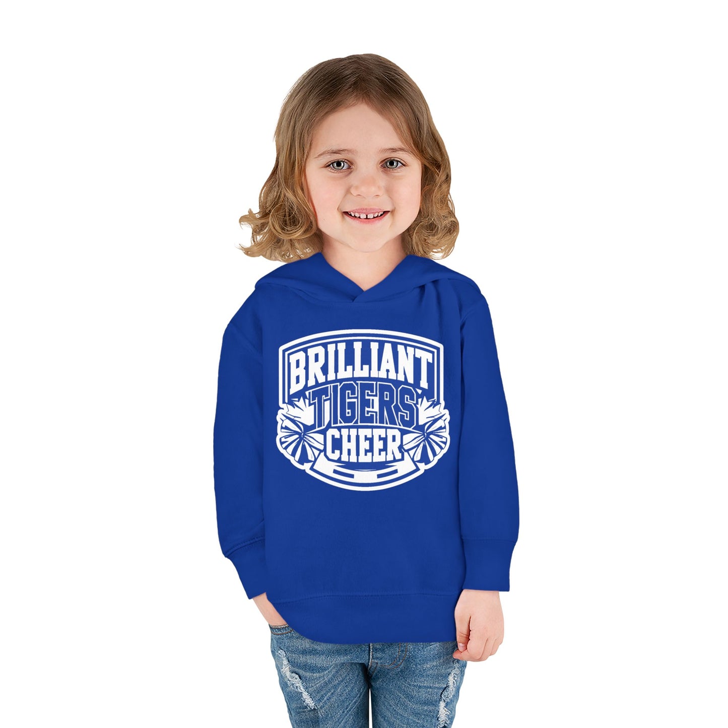 Toddler Hoodie Sweatshirt \ Brilliant Tigers Cheer \ BTC1