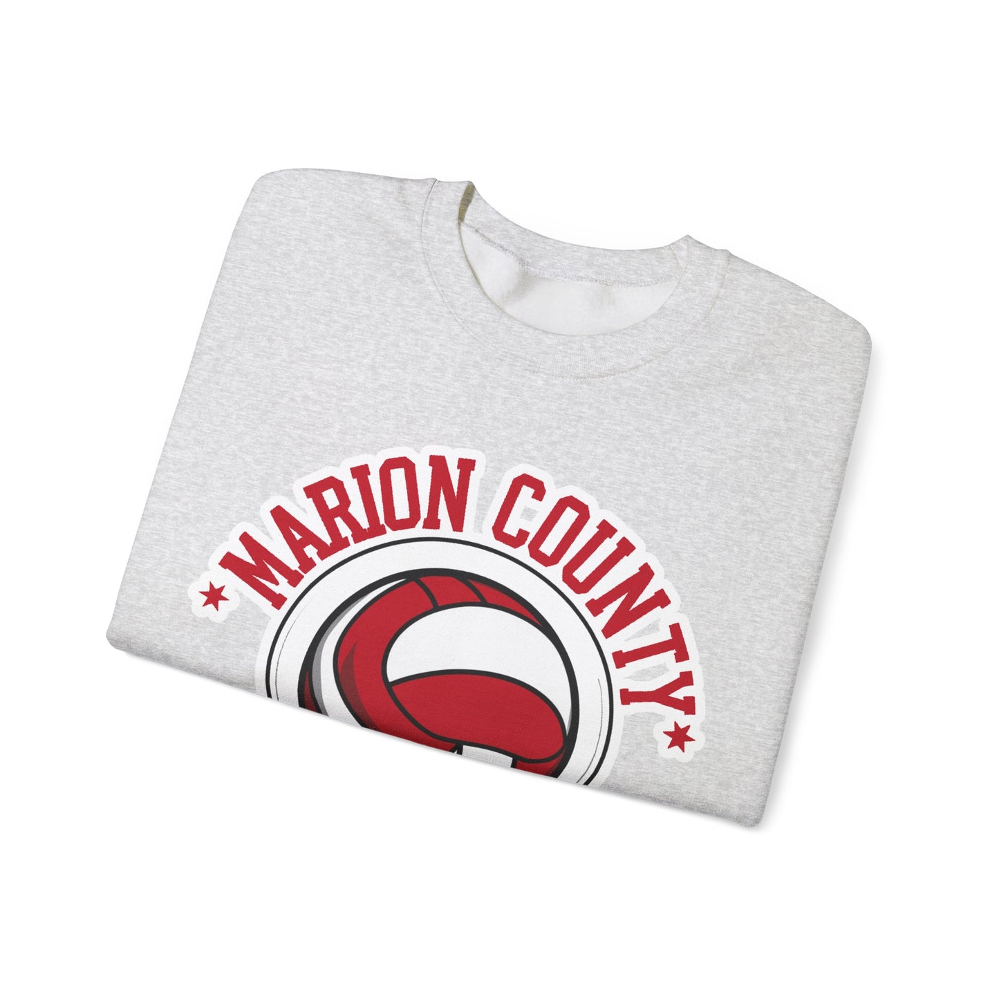 Adult Crewneck Sweatshirt \ Marion County Red Raiders Volleyball \ MCV1
