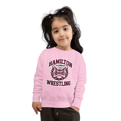 Toddler Crewneck Sweatshirt \ Hamilton Aggies Wrestling \ HAW2