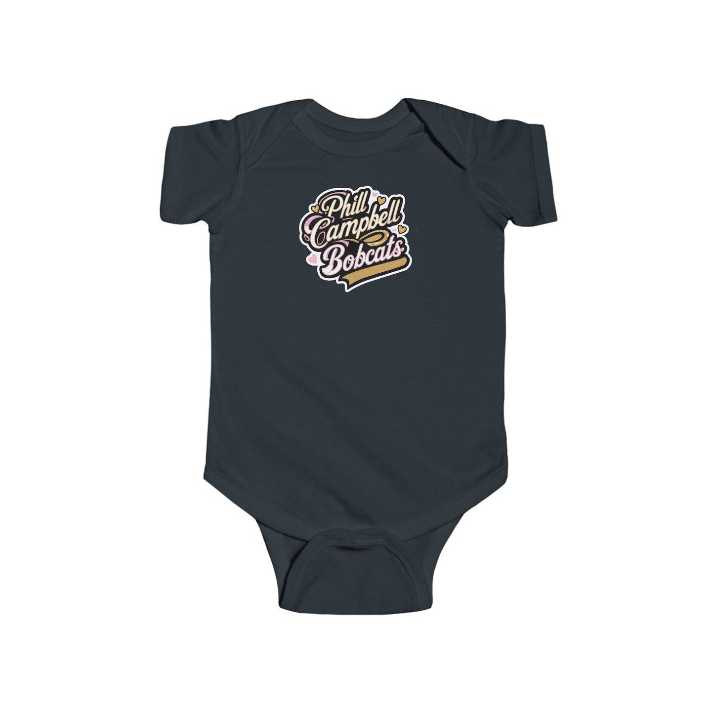 Short Sleeve Baby Bodysuit \ Phill Campbell Bobcats \ PCBG1