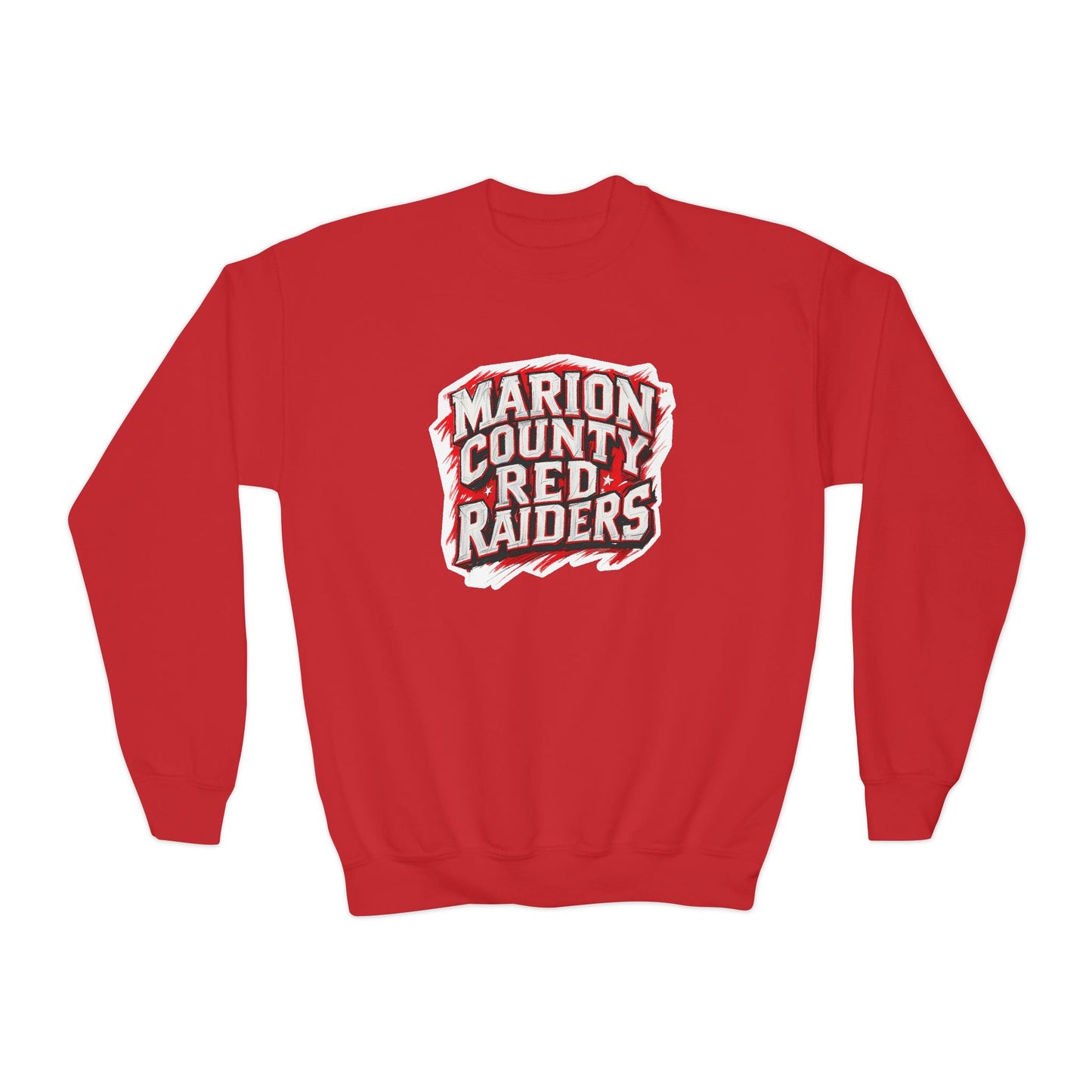 Youth Crewneck Sweatshirt \ Marion County Red Raiders \ MC1