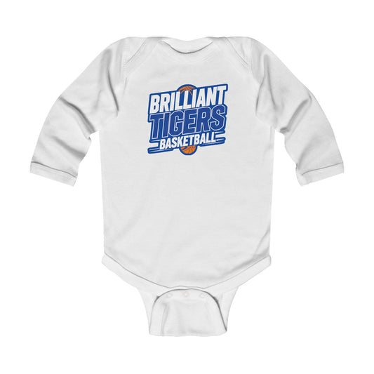 Long Sleeve Baby Bodysuit \ Brilliant Tigers Basketball \ BTBK1