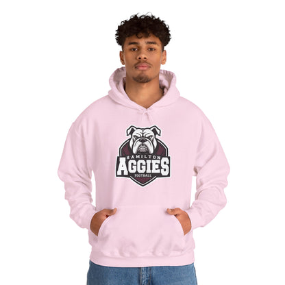 Adult Hoodie Sweatshirt \ Hamilton Aggies Football \ HAF2