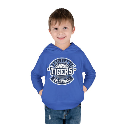 Toddler Hoodie Sweatshirt \ Brilliant Tigers Volleyball \ BTV1