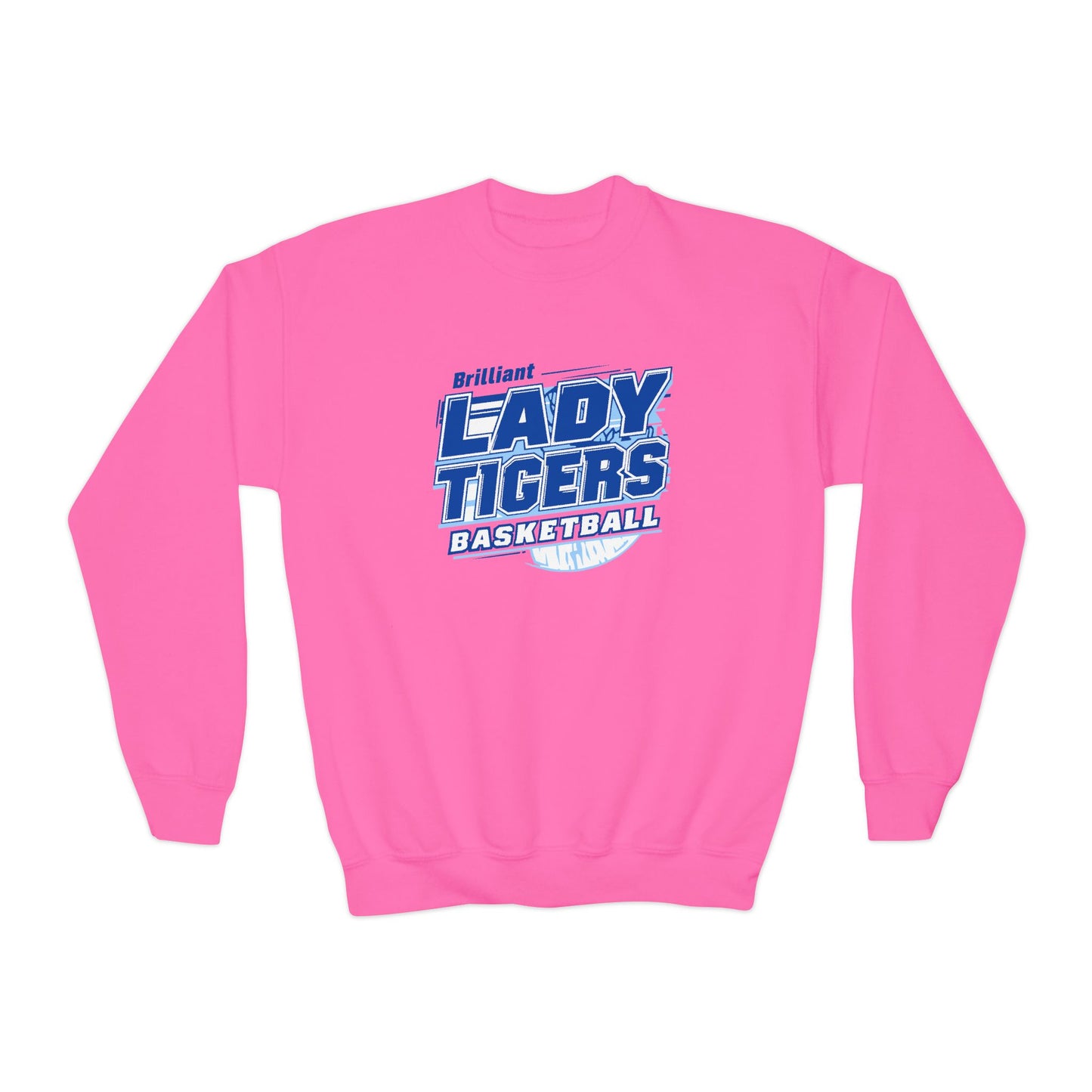 Youth Crewneck Sweatshirt \ Brilliant Tigers Basketball \ BTBKG2