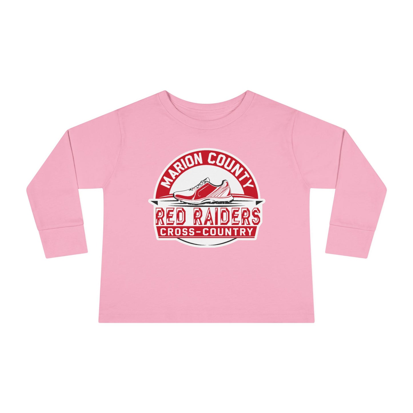 Toddler Long Sleeve Tee \ Marion County Red Raiders Cross-Country \ MCCC1