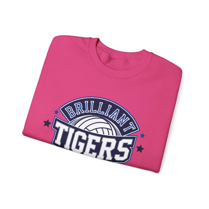 Adult Crewneck Sweatshirt \ Brilliant Tigers Volleyball \ BTV1