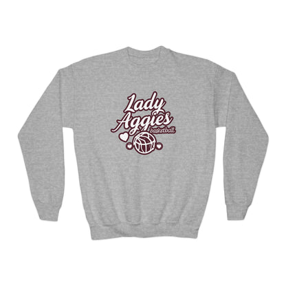 Youth Crewneck Sweatshirt \ Hamilton Aggies Basketball \ HABBG2