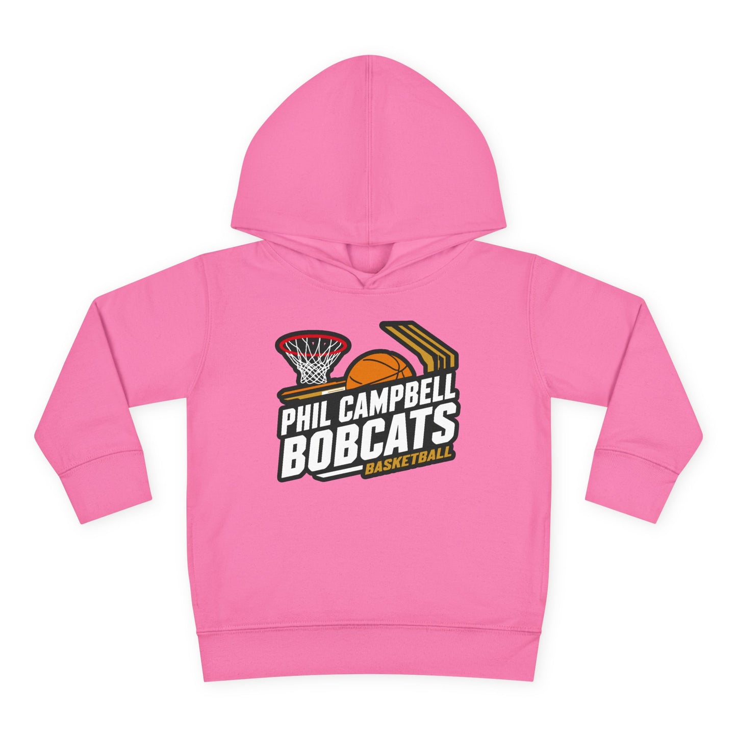 Toddler Hoodie Sweatshirt \ Phil Campbell Bobcats Basketball \ PCBBK1